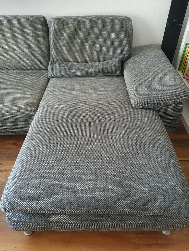 Bild 4: Sofa 2 Sitzer von W.Schillig mit Ottomane und Hocker