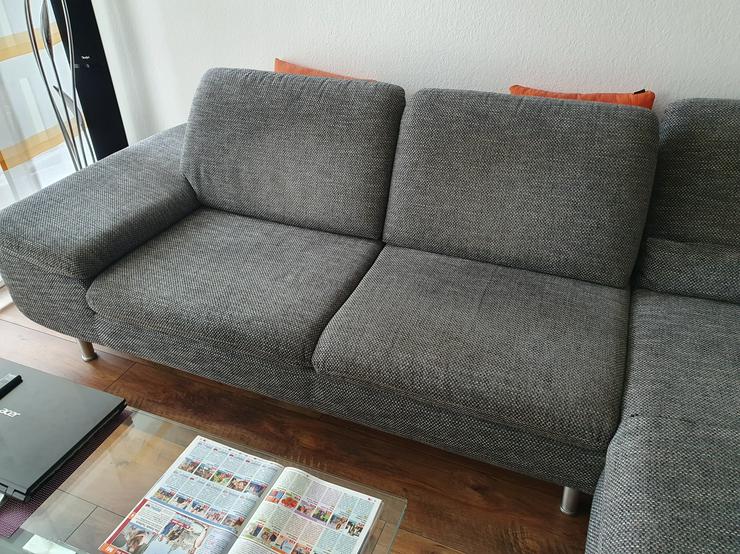 Sofa 2 Sitzer von W.Schillig mit Ottomane und Hocker - Sofas & Sitzmöbel - Bild 2