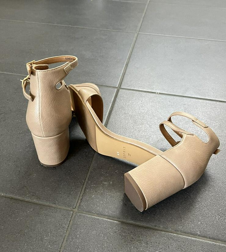 Esprit Damen Sandale Sandalette beige Größe 37 - Größe 37 - Bild 2