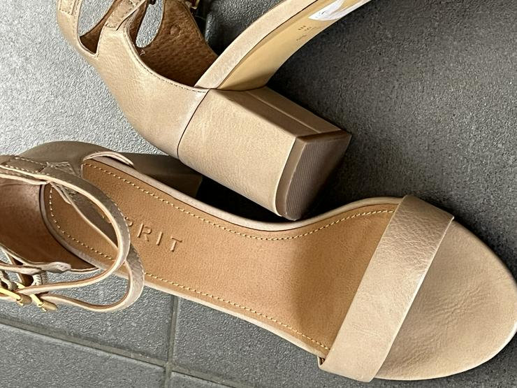 Esprit Damen Sandale Sandalette beige Größe 37 - Größe 37 - Bild 14