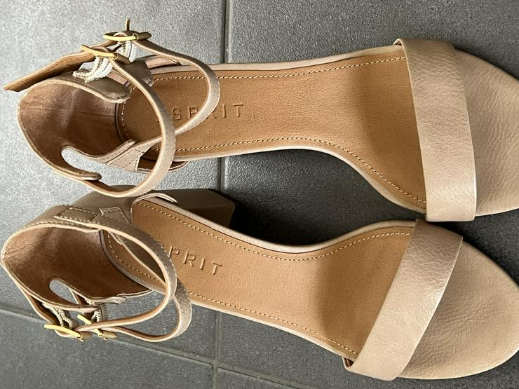 Esprit Damen Sandale Sandalette beige Größe 37 - Größe 37 - Bild 15