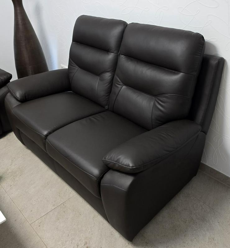 Bild 2: 3-teiliges Ledersofa mit Relaxfunktion – Neuwertig und Top Zustand!