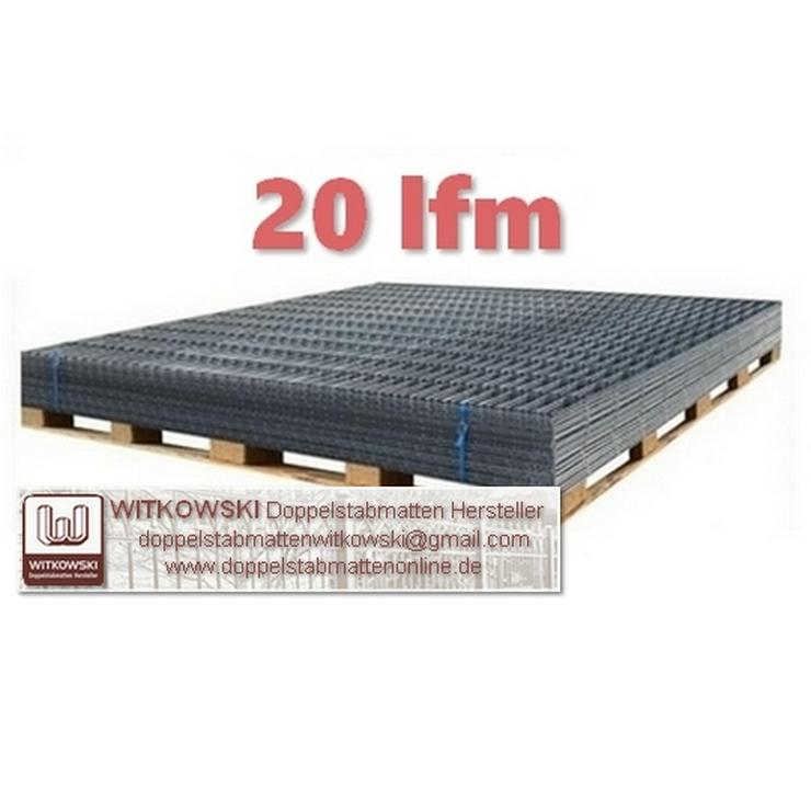 Doppelstabmatten 2D 6/5/6 mm, Zaun komplett 20 lfm, Höhe: 830 mm