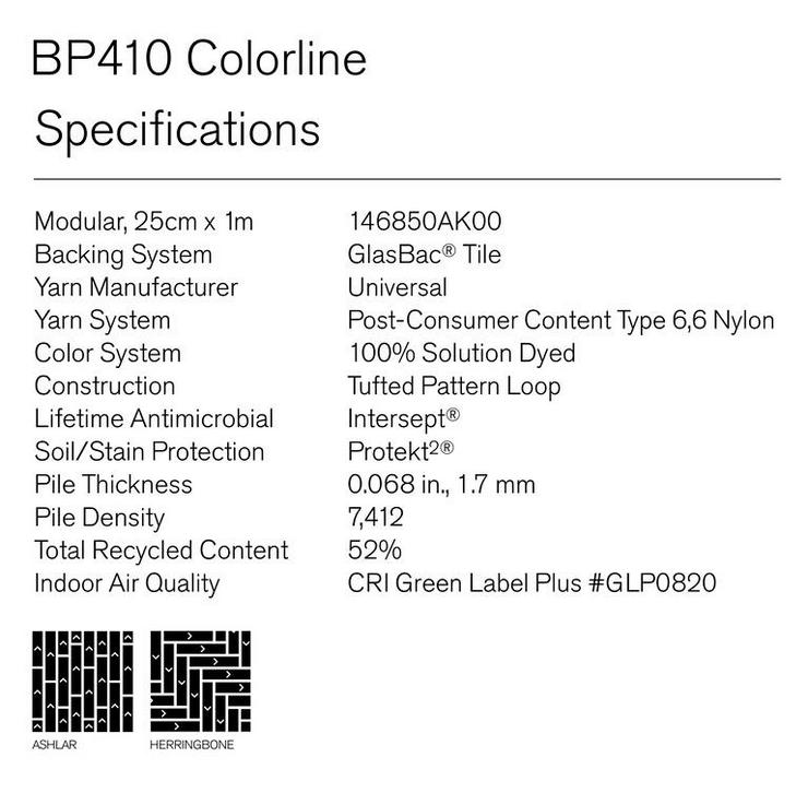 Bild 5: 25 x 100 cm Schwarze Bike Path -Teppichfliesen von Interface