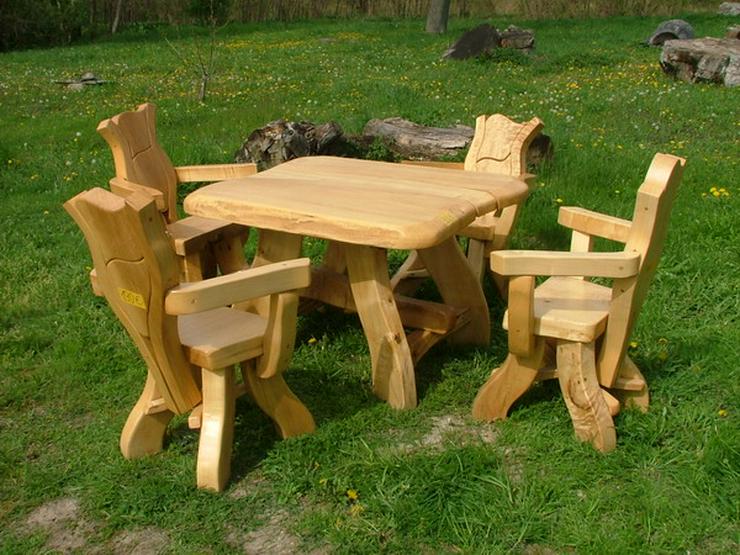  Rustikale Holzmöbel, Garnituren für Garten, Terrasse! - Garnituren - Bild 5