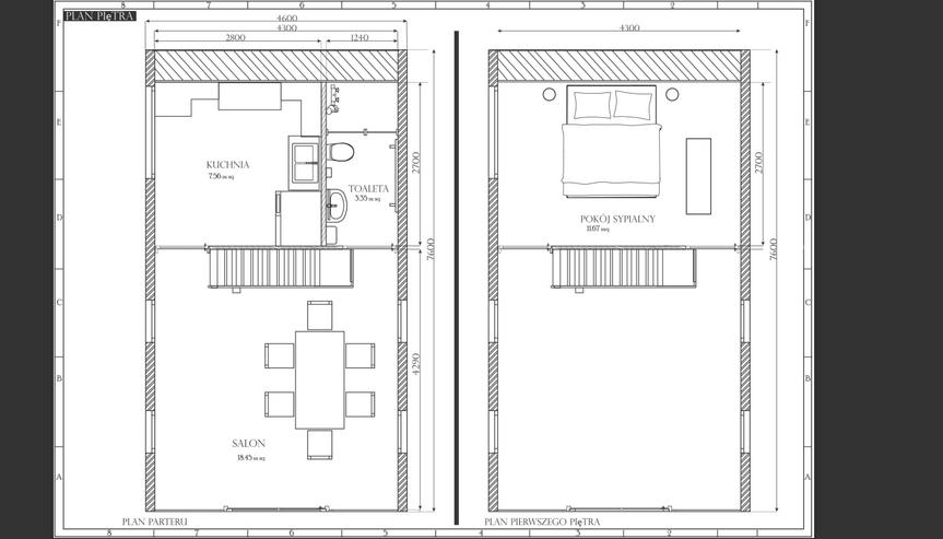 Bild 4: APUS - Modulhaus 35m2 + Zwischengeschoss 8m, ganzjährig, mobil, Bauträgerstandar