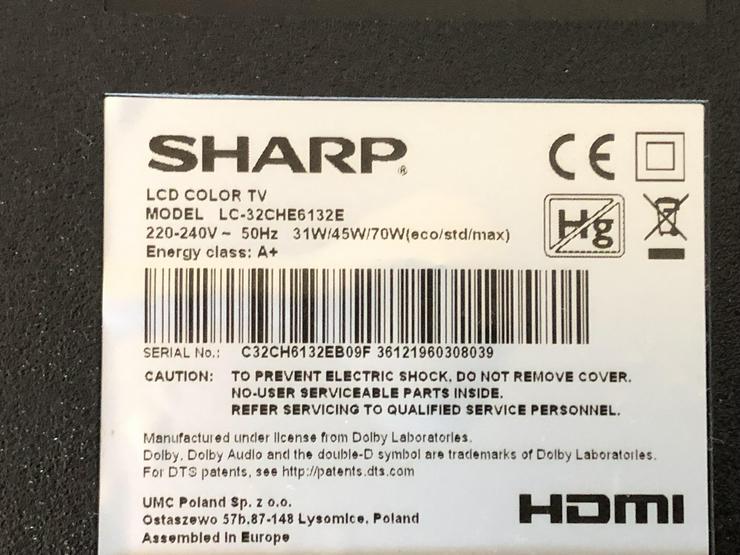 Sharp Smart TV 32 Zoill  - 25 bis 45 Zoll - Bild 2