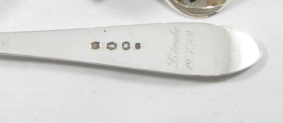 Massiv Besteck 12 Personen 77 Tlg. Niederlande 835 Silber Monogramm - Schmuck - Bild 15