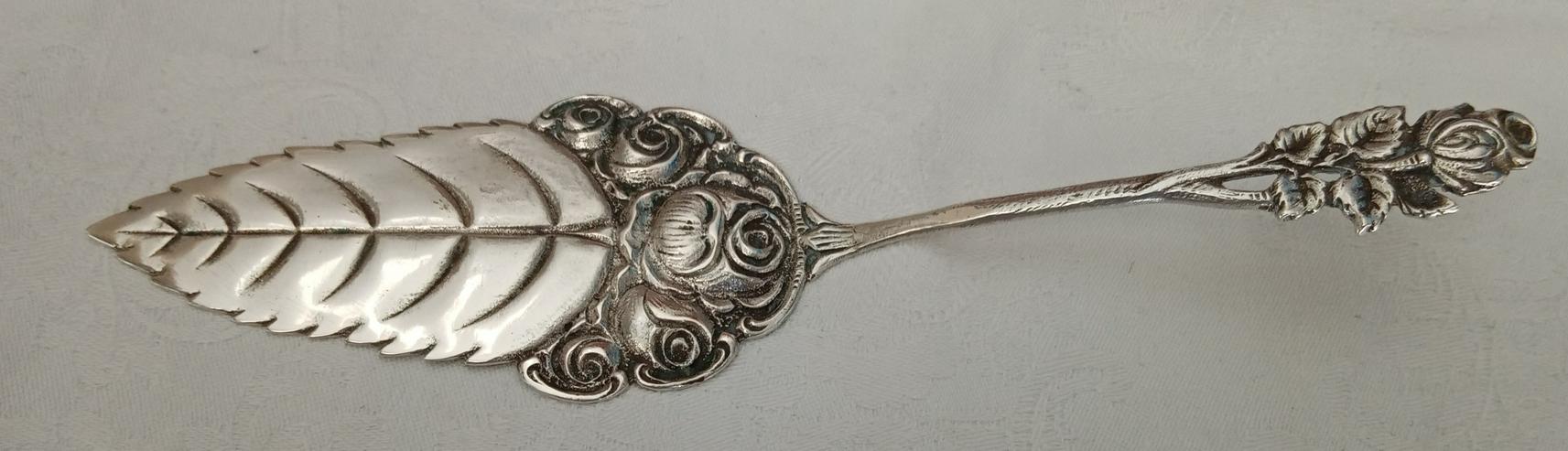 Bild 2: Kuchenservierer Hildesheimer Rose Massiv ☾♔ 800 Silber