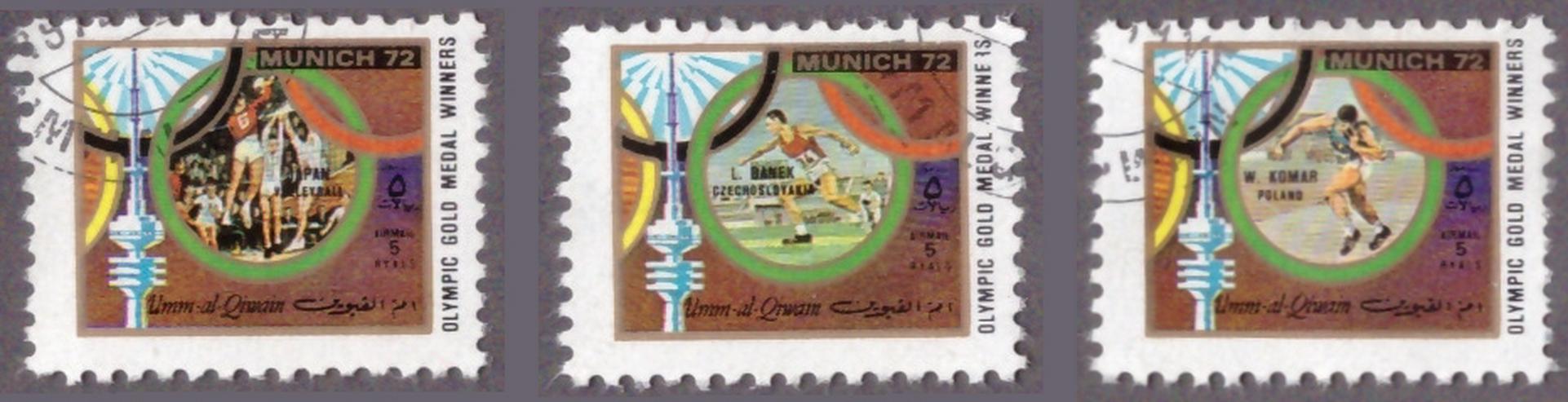 Bild 8: Olympische Sommerspiele München 1972 - Umm al Kaiwain 847A-R858A Zd-Bogen (kompl.Ausg.) postfrisch