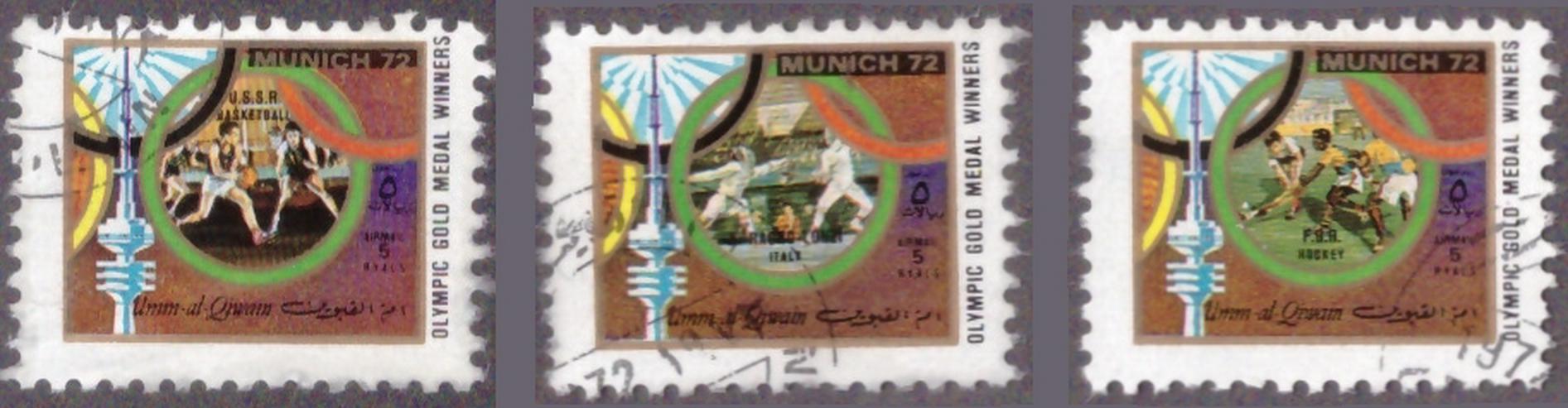 Bild 6: Olympische Sommerspiele München 1972 - Umm al Kaiwain 847A-R858A Zd-Bogen (kompl.Ausg.) postfrisch