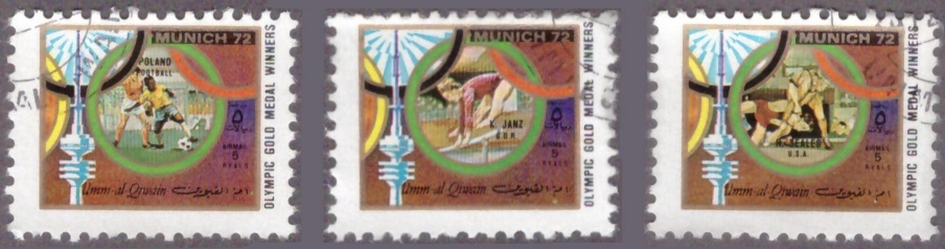 Olympische Sommerspiele München 1972 - Umm al Kaiwain 847A-R858A Zd-Bogen (kompl.Ausg.) postfrisch - Weitere - Bild 5