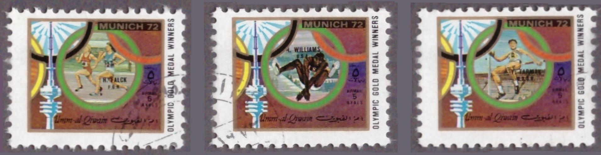 Bild 10: Olympische Sommerspiele München 1972 - Umm al Kaiwain 847A-R858A Zd-Bogen (kompl.Ausg.) postfrisch