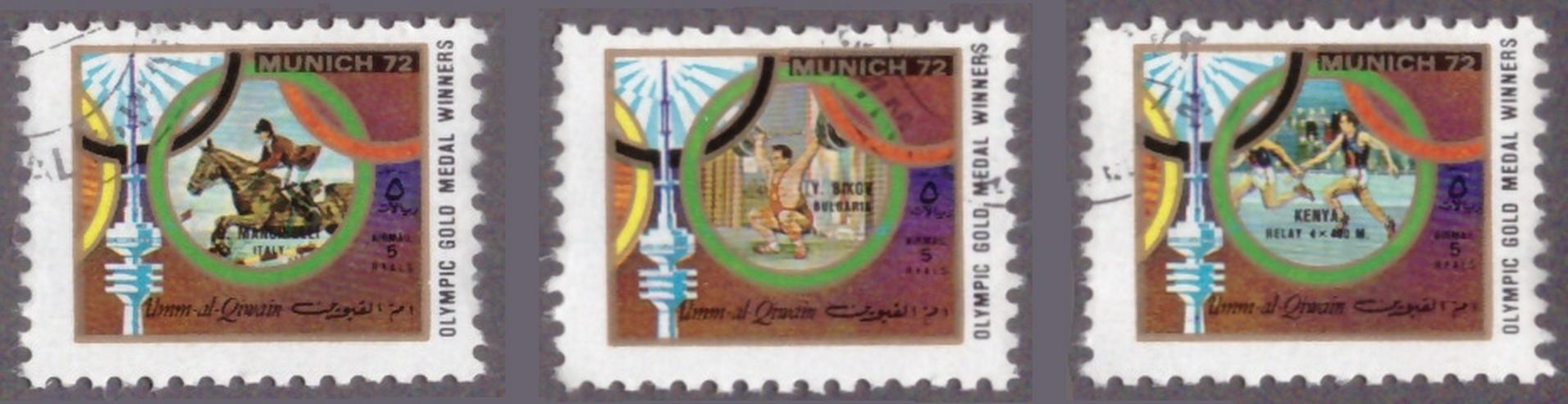 Bild 12: Olympische Sommerspiele München 1972 - Umm al Kaiwain 847A-R858A Zd-Bogen (kompl.Ausg.) postfrisch