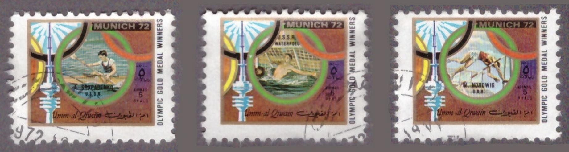 Olympische Sommerspiele München 1972 - Umm al Kaiwain 847A-R858A Zd-Bogen (kompl.Ausg.) postfrisch - Weitere - Bild 3