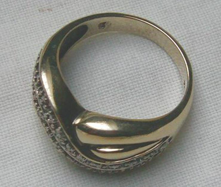 Ring , 925 Silber, vergoldet mit Weistopasen - Ringe - Bild 5