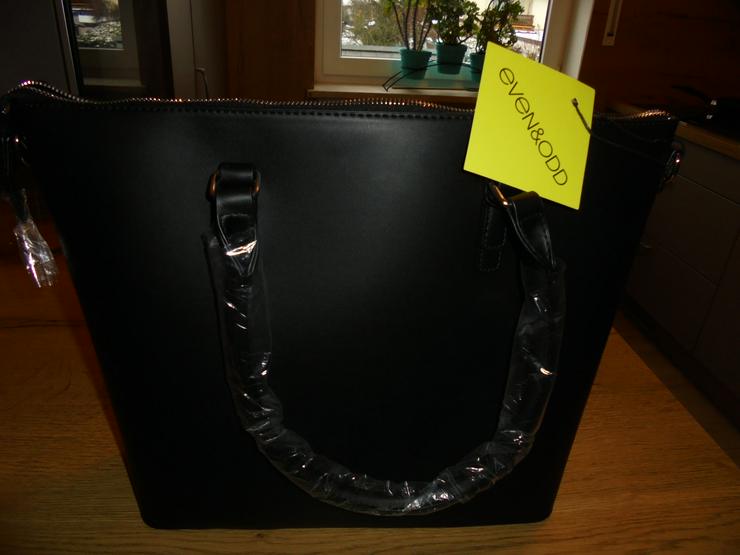 Bild 3: NEU: Damen Handtasche- Schultertasche schwarz v. even & odd