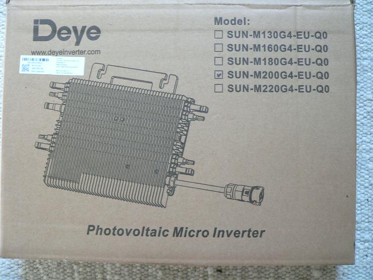 Bild 1: Deye Photovoltaic Micro Inverter SUN-M200G4-EU-Q0