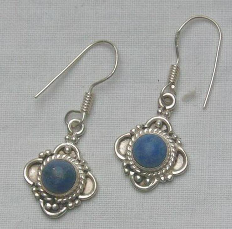 Ohrringe aus 925 Silber, mit einem Lapislazuli - Ohrschmuck - Bild 5