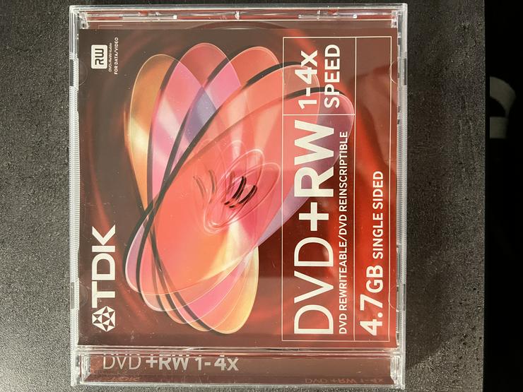 DVD + RW (Multimedia) Rohling von TDK, 1-4x Speed 4.7GB; Neu