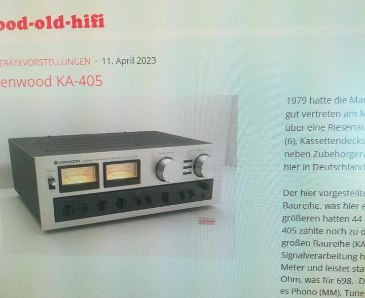 Bild 3: Receiver Kenwood KA 405