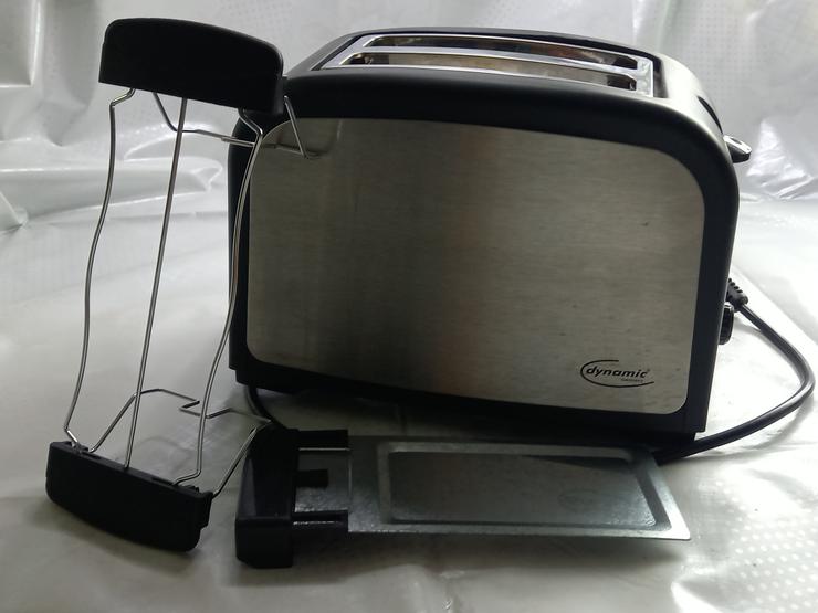 Toaster, silber-schwarz, mit Brötchenaufsatz, Fa. dynamic - Toaster & Kontaktgrill - Bild 6