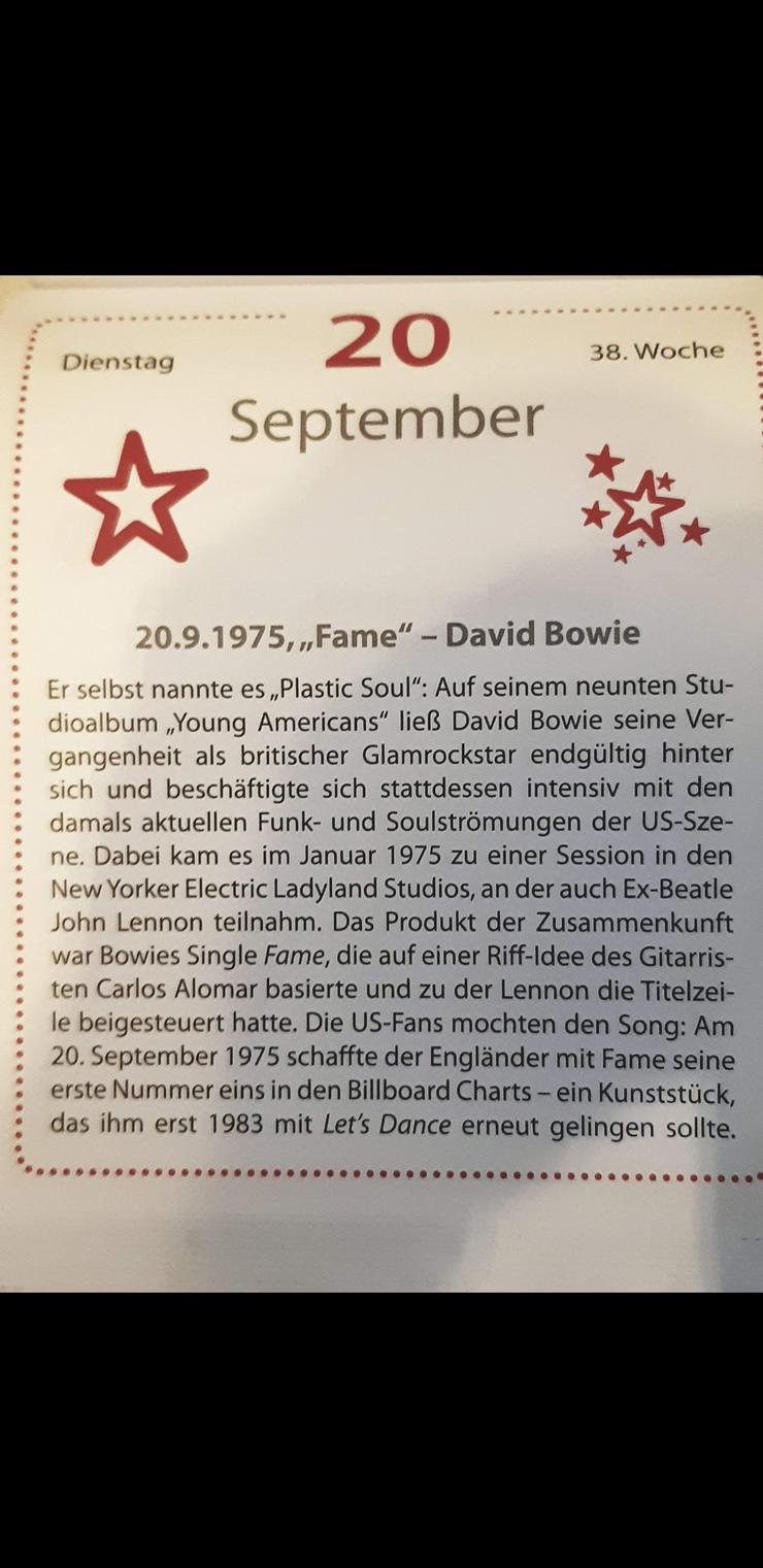 Bild 2: DavidBowie49thAZ AbbaZappa AmbrosZander