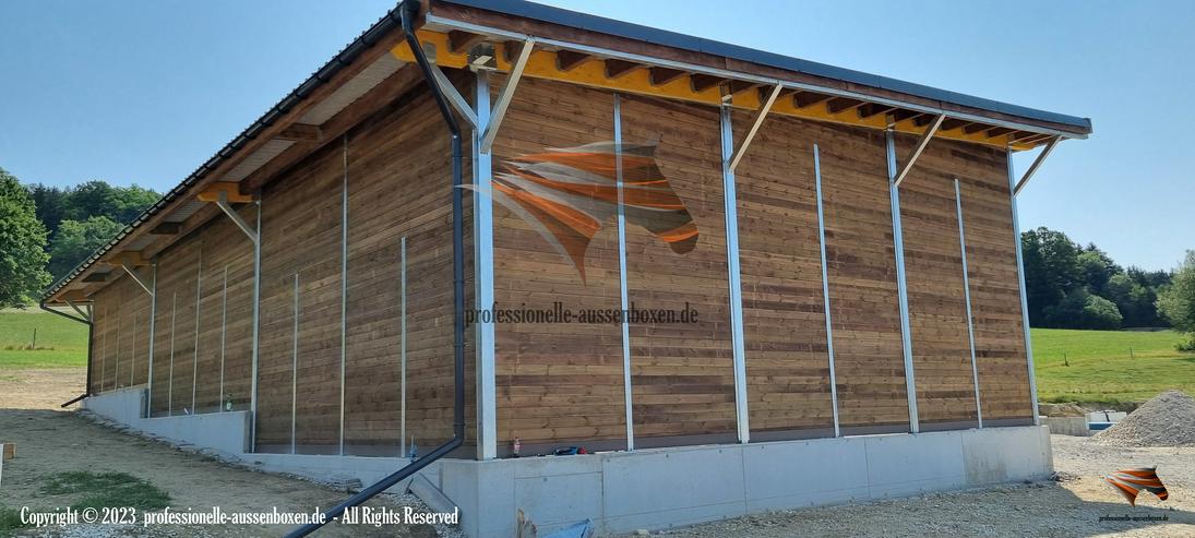 Bild 4: Pferdeunterstand & Offenstall bauen Top Weideunterstand, Weidehütte, Lagerhalle, Maschinenhalle & Laufstall für Pferde