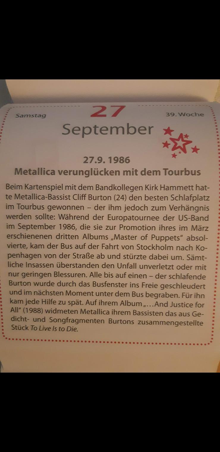 Bild 3: CliffBurton38thMetallica AaronZzTop Uvm