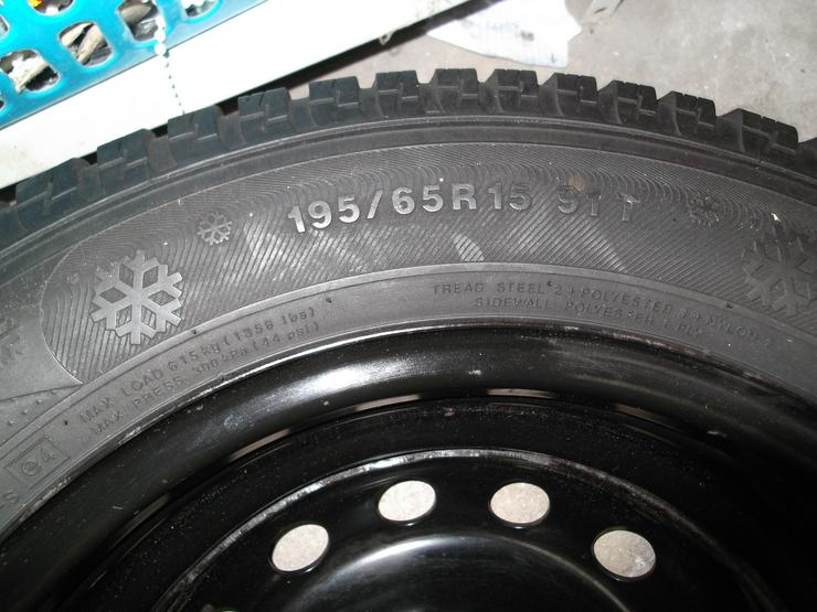 Bild 11: 4x 15 Zoll Kumho Winterreifen auf Stahlelgen 60 € VB