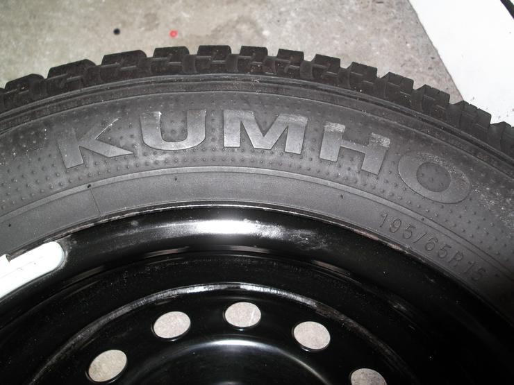 Bild 12: 4x 15 Zoll Kumho Winterreifen auf Stahlelgen 60 € VB