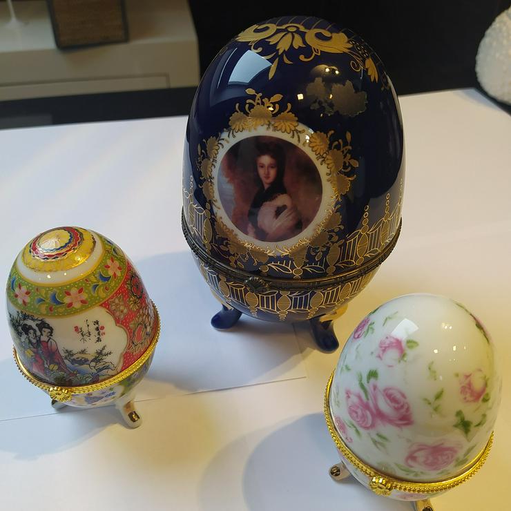 3 wunderschöne Dekoeier (es muss nicht immer Fabergé sein!) - Weitere - Bild 1