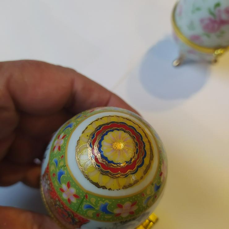 Bild 5: 3 wunderschöne Dekoeier (es muss nicht immer Fabergé sein!)