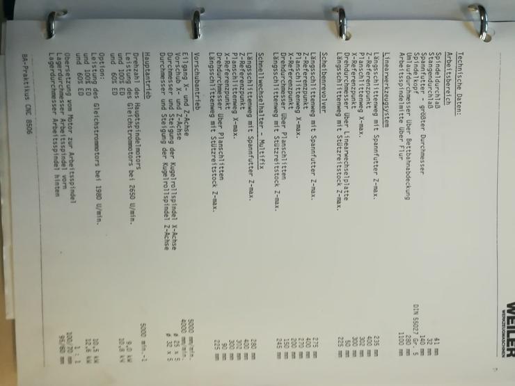 Weiler CNC Praktikus 160 - Metallverarbeitung & Fahrzeugbau - Bild 3