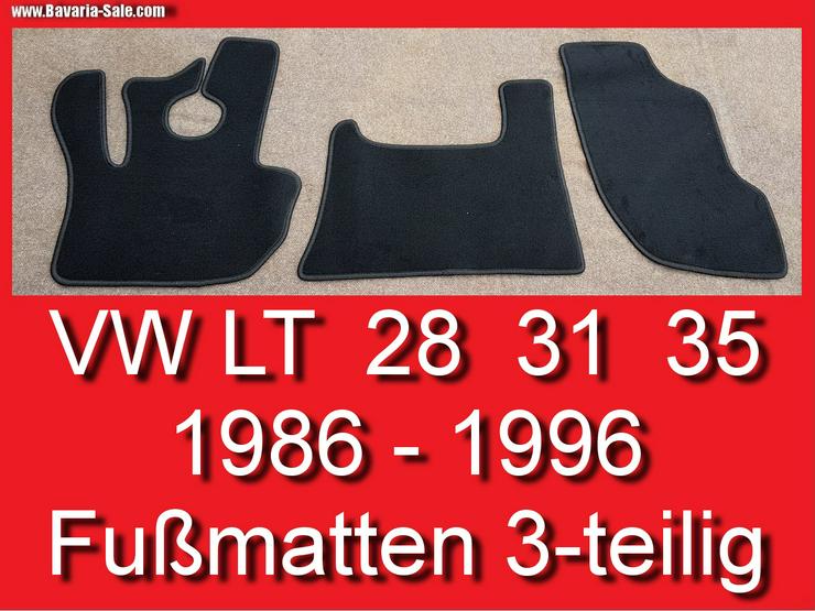 ❌ VW LT 28 31 35 Satz Teppich Fussmatten 3-teilig 86-96 Fußmatten