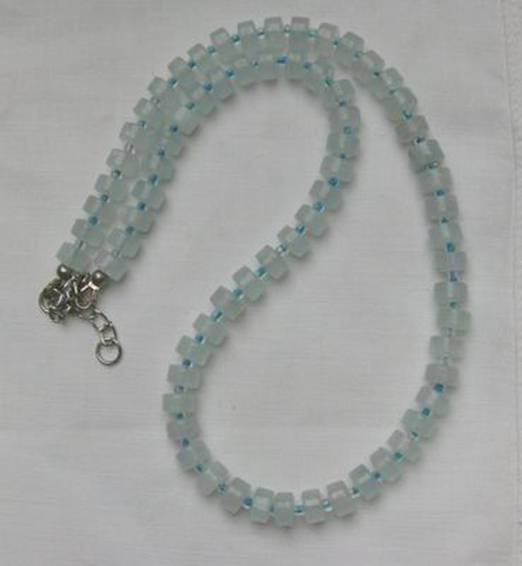 Edelsteinkette mit dem Edelstein Aquamarin - Halsketten & Colliers - Bild 5