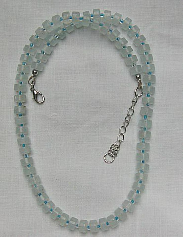 Edelsteinkette mit dem Edelstein Aquamarin - Halsketten & Colliers - Bild 3