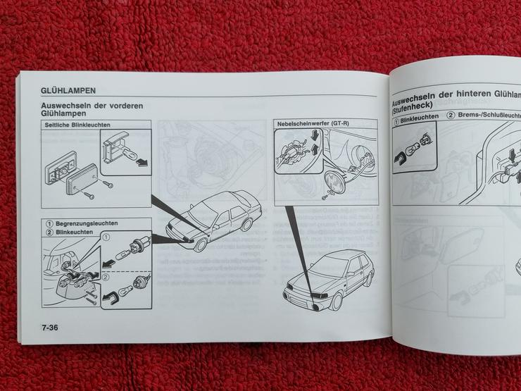 Bild 13: ❌ Bedienungsanleitung Bordmappe Mazda 323 BG BG8 GTR GTX TX