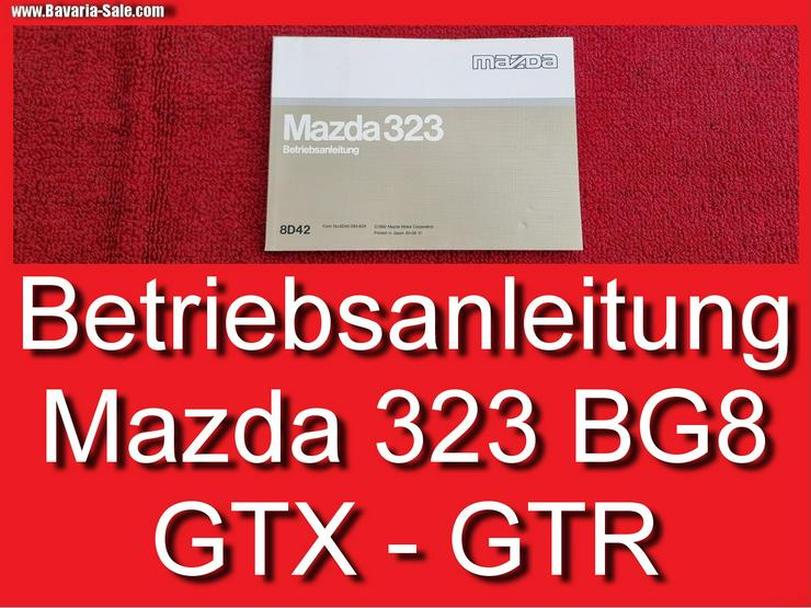 ❌ Bedienungsanleitung Bordmappe Mazda 323 BG BG8 GTR GTX TX