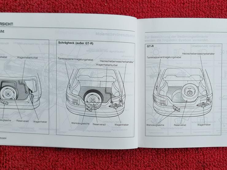 Bild 6: ❌ Bedienungsanleitung Bordmappe Mazda 323 BG BG8 GTR GTX TX