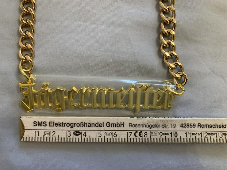 Bild 3: NEU Jägermeister Zapfhahn Kette Accessoire Goldoptik