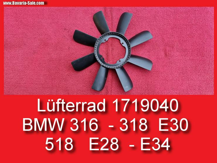 ❌ Lüfterrad Windflügel BMW E30 E28 E34 316 318 518 Kühler-Lüfter Viscolüfter - Kühler & Zubehör - Bild 1