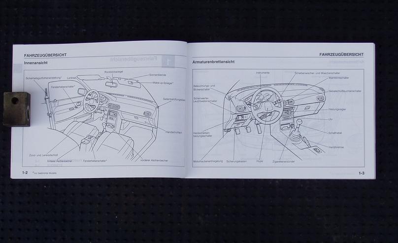 Bild 2: ❌ Bordbuch Bordmappe Mazda 121 DB 90 - 95 Owners Manual