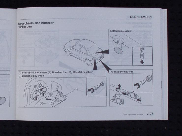 Bild 4: ❌ Bordbuch Bordmappe Mazda 121 DB 90 - 95 Owners Manual