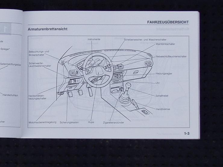 Bild 6: ❌ Bordbuch Bordmappe Mazda 121 DB 90 - 95 Owners Manual