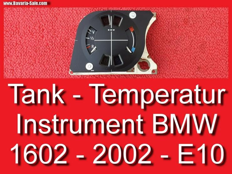 ❌ Tankanzeige Instrument Temperatur BMW 1602 1802 2002 E10