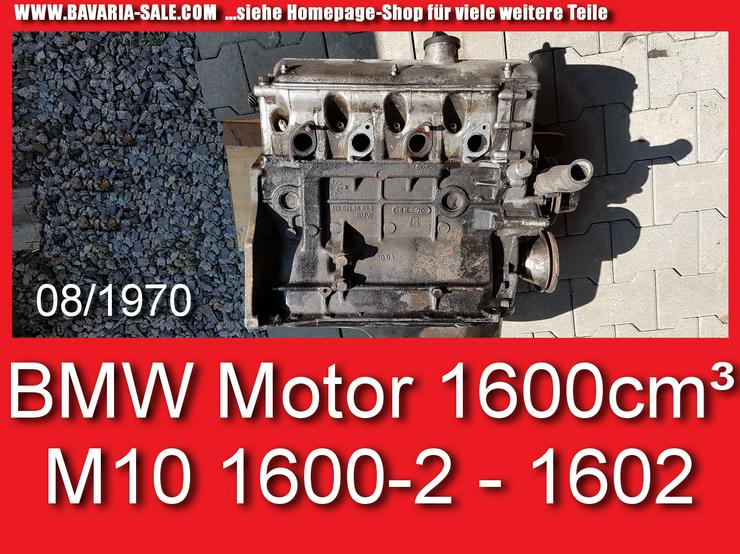 ❌ Motor BMW M10 1602 Laufleistung unbekannt 1600-2 1,6 Liter