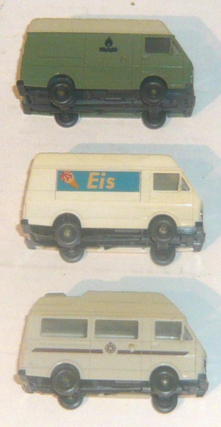 Bild 4: Wiking alt 1:87 3x VW LT Wohnmobil Sven Hedin Eiswagen Gas