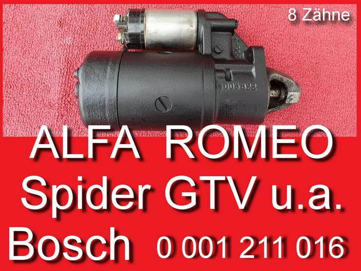 ❌ Anlasser Bosch Alfa Romeo Spider GTV Bertone 8 Zähne 0001211016