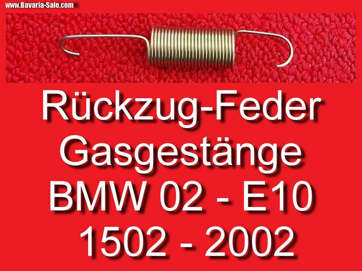 ❌ Feder Gasgestänge BMW 1602 1802 2002 E10 Solex Rückzugfeder